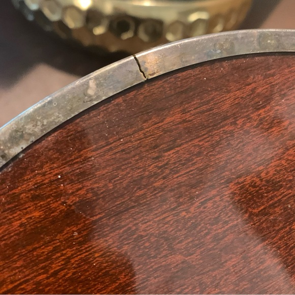 MCM Vintage Formica 12” & 14”Serving Tray silver plated - Picture 12 of 16